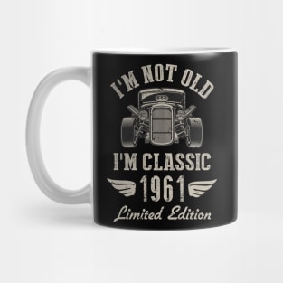 I'm Classic Car 61st Birthday Gift 61 Years Old Born In 1961 Mug